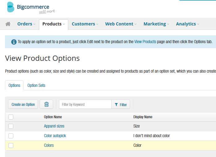 How to Add Product Options in BigCommerce